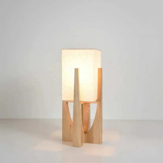 LumaSerene™ Modern Floor Lamp - Elegant Walnut Design for Living Room Ambiance 0