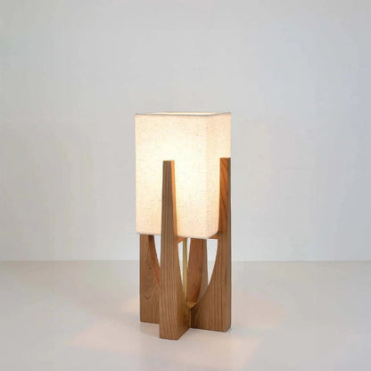 LumaSerene™ Modern Floor Lamp - Elegant Walnut Design for Living Room Ambiance 1
