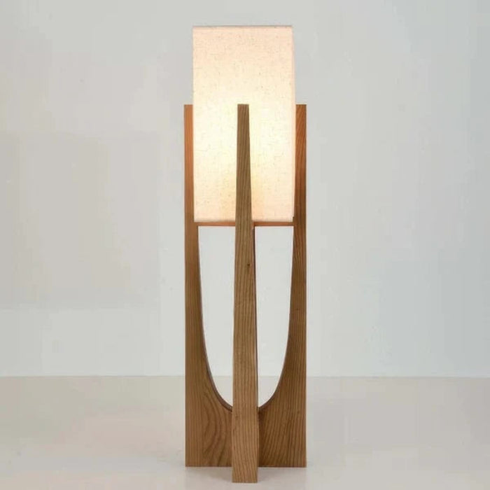 LumaSerene™ Modern Floor Lamp - Elegant Walnut Design for Living Room Ambiance 7