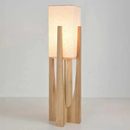 LumaSerene™ Modern Floor Lamp - Elegant Walnut Design for Living Room Ambiance 8