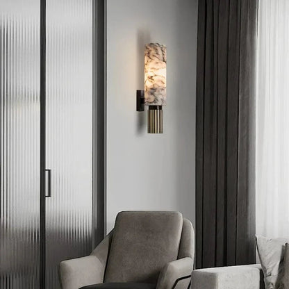 LumaSphere™ Wall Sconce Light - Elegant Marble Design for Ambient Illumination 2