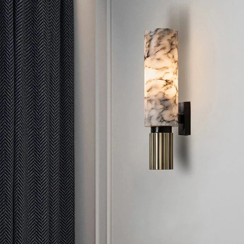 LumaSphere™ Wall Sconce Light - Elegant Marble Design for Ambient Illumination 3