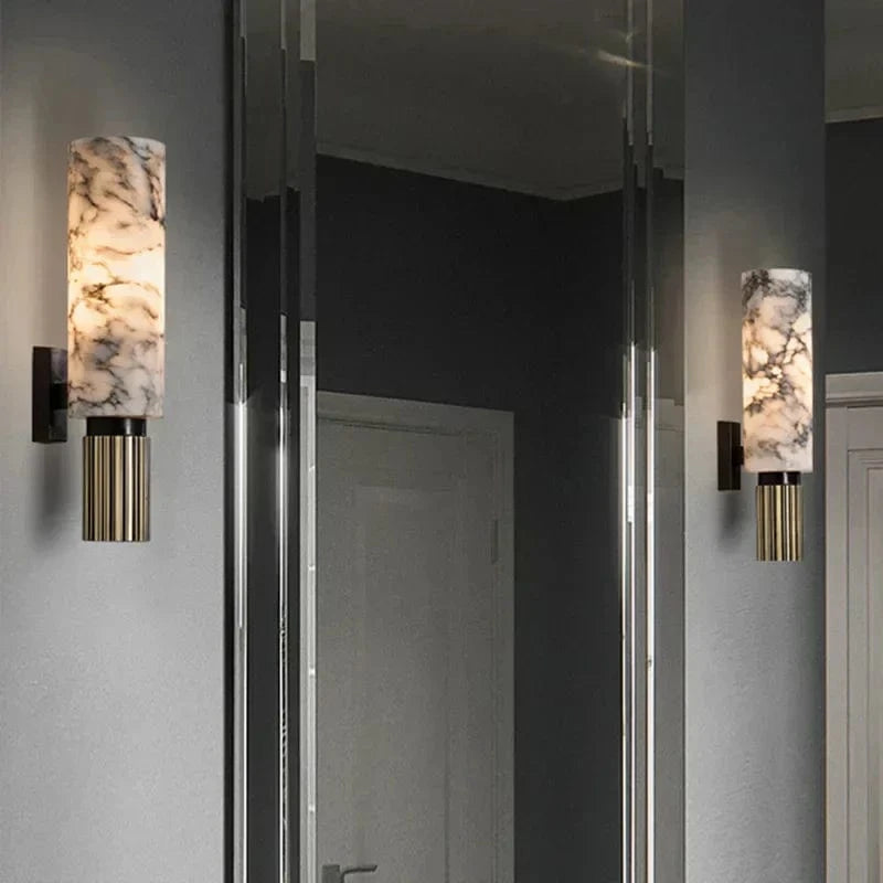 LumaSphere™ Wall Sconce Light - Elegant Marble Design for Ambient Illumination 4