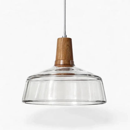 LumiAura™ Dining Room Chandelier Light - Elegant Antique Glass & Wood Design 10
