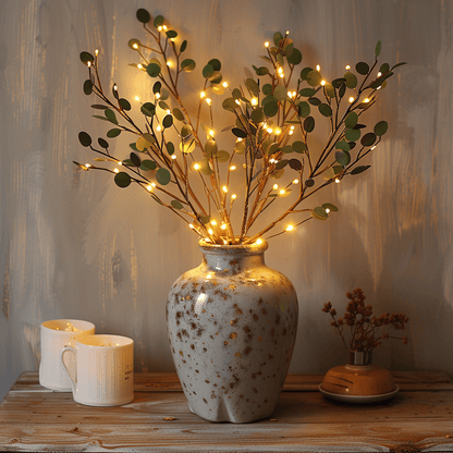 LumiGlow™ LED Light String - Enchanting Olive Branch Design for Cozy Ambiance 0