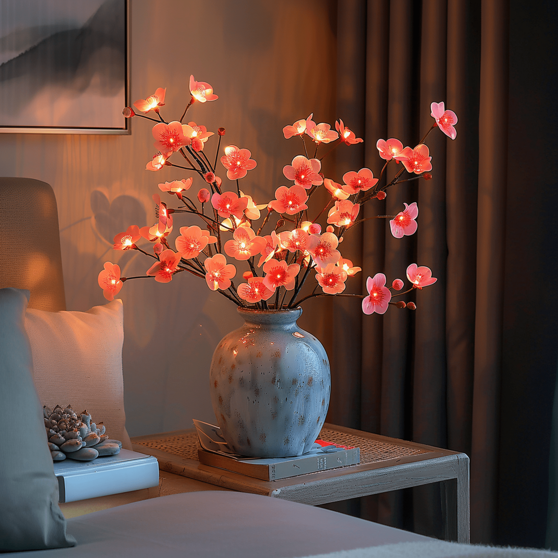 LumiGlow™ LED Light String - Enchanting Olive Branch Design for Cozy Ambiance 6