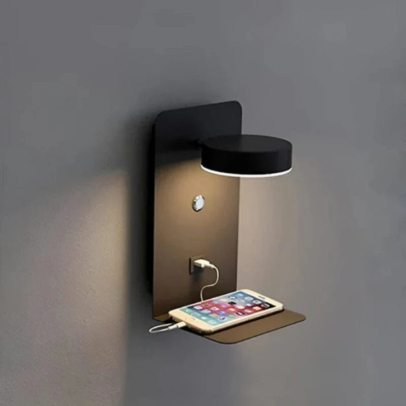 LumiNest™ Bedside Lamp - Dimmable Table Lamp with USB Charger for Bedroom 1