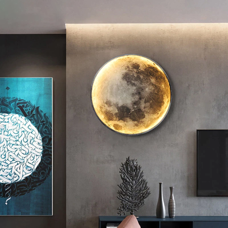 LunarHalo™ LED Wall Sconce Lighting for Serene Home Ambiance and Elegant Design 1