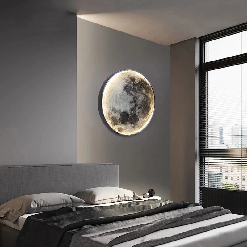 LunarHalo™ LED Wall Sconce Lighting for Serene Home Ambiance and Elegant Design 2