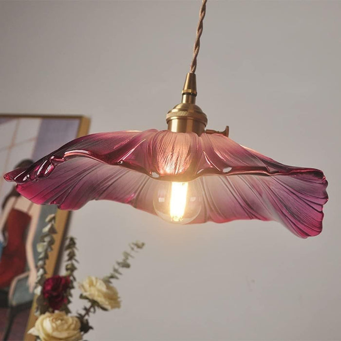LustraBloom™ Glass Pendant Lighting - Elegant Floral Design for Kitchen Ambiance 2