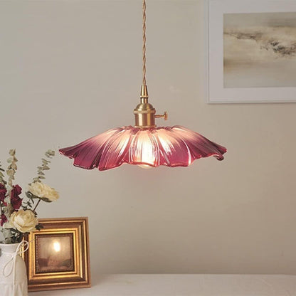 LustraBloom™ Glass Pendant Lighting - Elegant Floral Design for Kitchen Ambiance 5