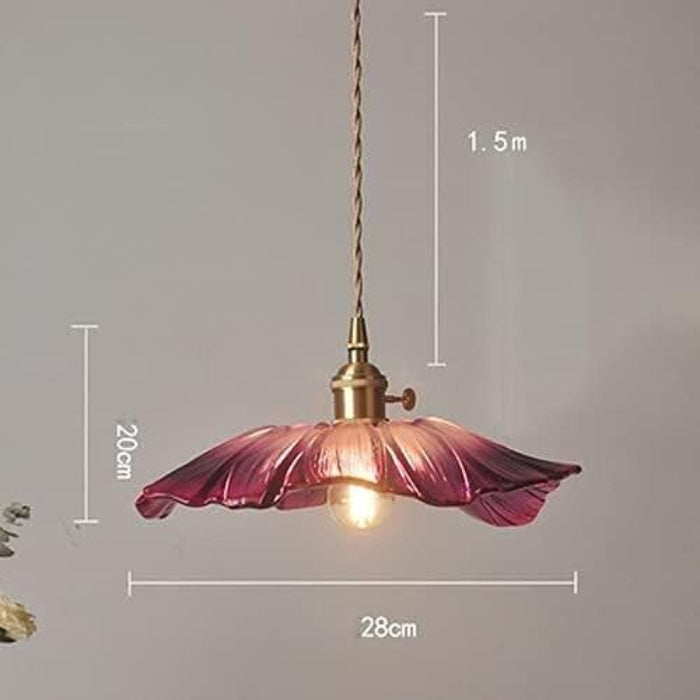 LustraBloom™ Glass Pendant Lighting - Elegant Floral Design for Kitchen Ambiance 6