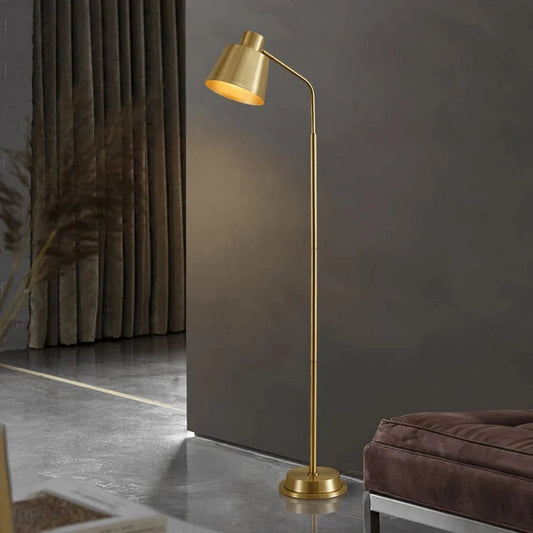 LuxeAura™ Gold Floor Lamp - Elegant Standing Lamp for Living Room Ambiance 1