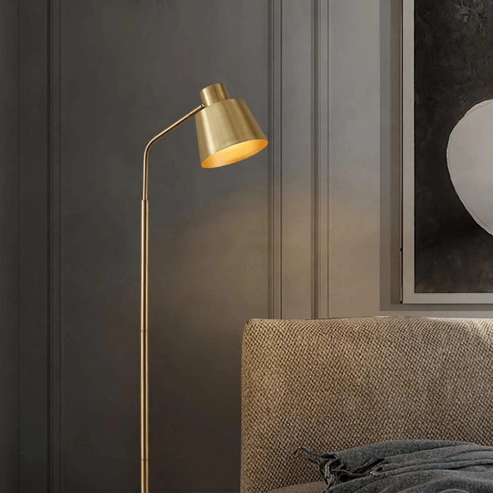 LuxeAura™ Gold Floor Lamp - Elegant Standing Lamp for Living Room Ambiance 4