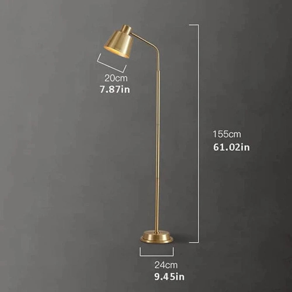 LuxeAura™ Gold Floor Lamp - Elegant Standing Lamp for Living Room Ambiance 5