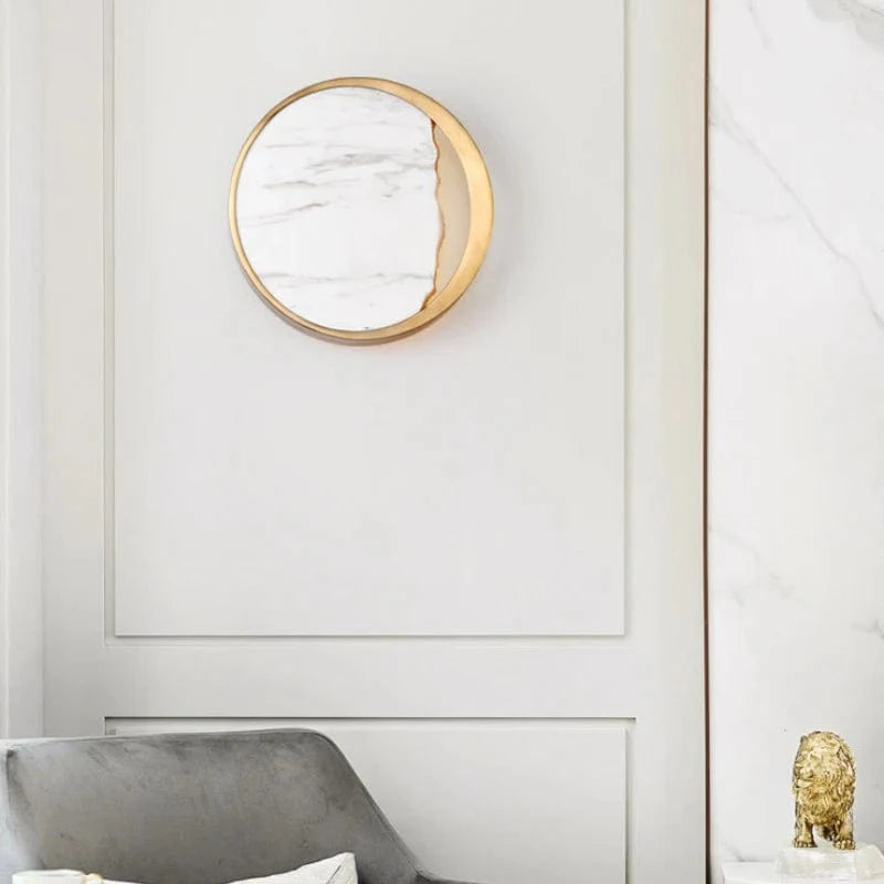 LuxeGlow™ Elegant Wall Sconce Lighting - Marble Design for Stylish Ambiance 1