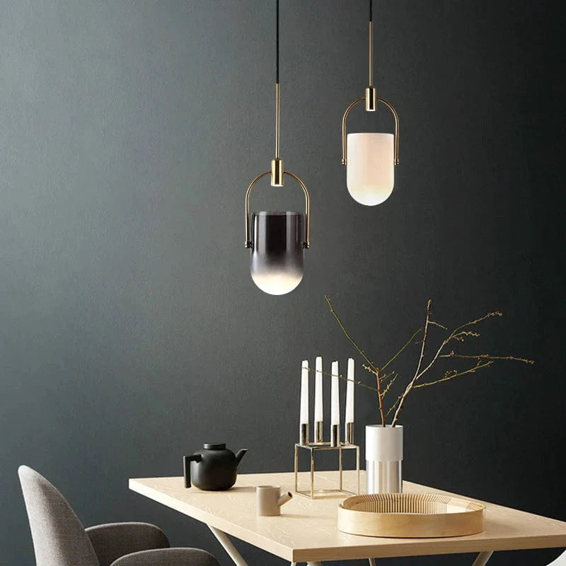 LuxeGlow™ Glass Pendant Lighting - Elegant Kitchen & Dining Ambiance 3