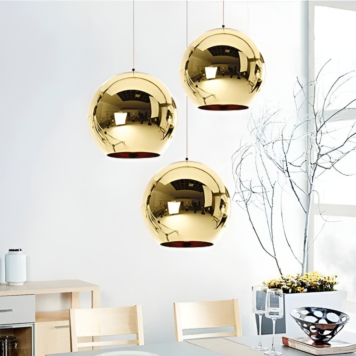 LumiSphere™ Glass Pendant Lamp - Modern Style for Elegant Kitchen Spaces