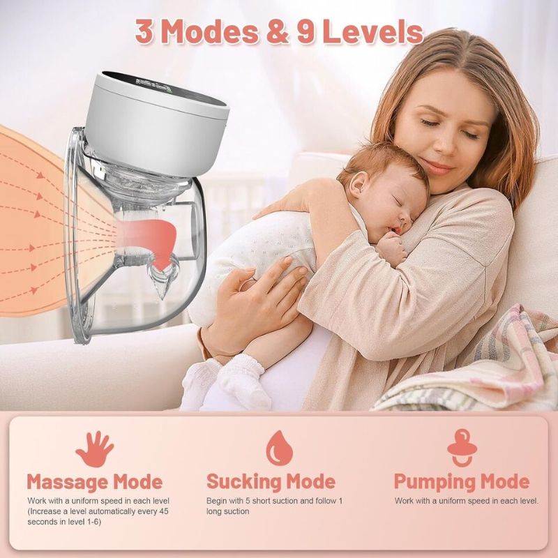 MomEase™ Wearable Electric Breast Pump for Hands-Free Comfort and Efficiency 2