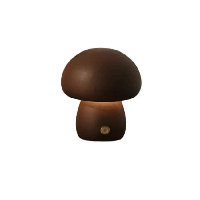 MushroomLuxe™ LED Night Light - Dimmable Wooden Night Lamp for Kids 2