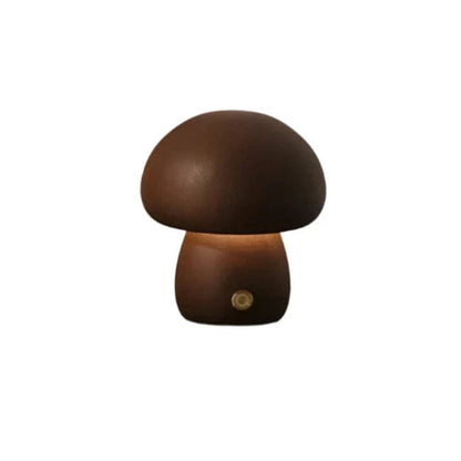 MushroomLuxe™ LED Night Light - Dimmable Wooden Night Lamp for Kids 2