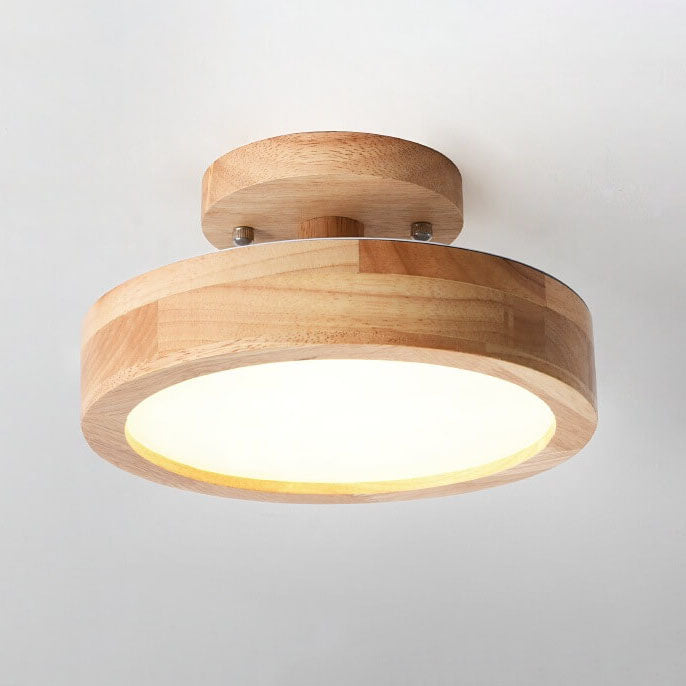 Nordic Log™ Round Ceiling Lamp – Modern LED Flush Mount Ceiling Light for Bedroom or Living Room 10