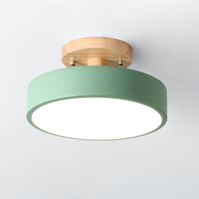 Nordic Log™ Round Ceiling Lamp – Modern LED Flush Mount Ceiling Light for Bedroom or Living Room 12
