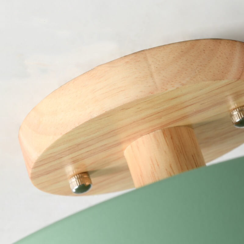 Nordic Log™ Round Ceiling Lamp – Modern LED Flush Mount Ceiling Light for Bedroom or Living Room 5