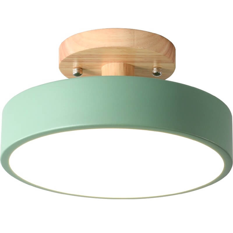 Nordic Log™ Round Ceiling Lamp – Modern LED Flush Mount Ceiling Light for Bedroom or Living Room 6
