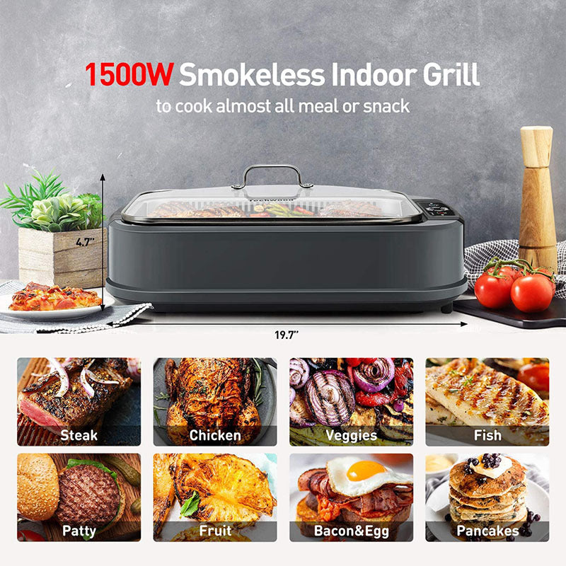GrillMaster™ Smokeless Indoor Electric Grill - Best Indoor Grill for Effortless Cooking