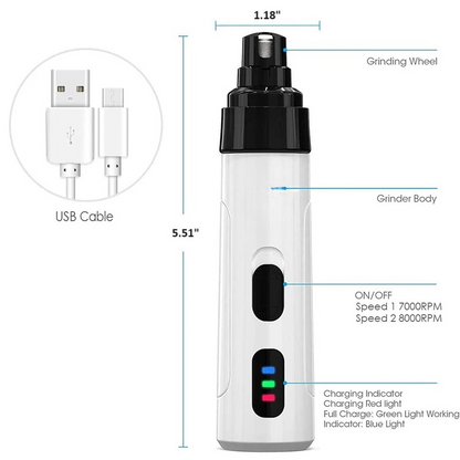 PawsitiveGroom™ Electric Dog Nail Trimmer - Stress-Free Grooming Tool for Pets 4