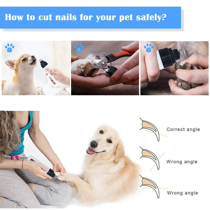 PawsitiveGroom™ Electric Dog Nail Trimmer - Stress-Free Grooming Tool for Pets 5