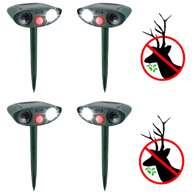 Pest Destruct™ Ultrasonic Deer Repeller - Best Deer Deterrent for Garden Protection 0