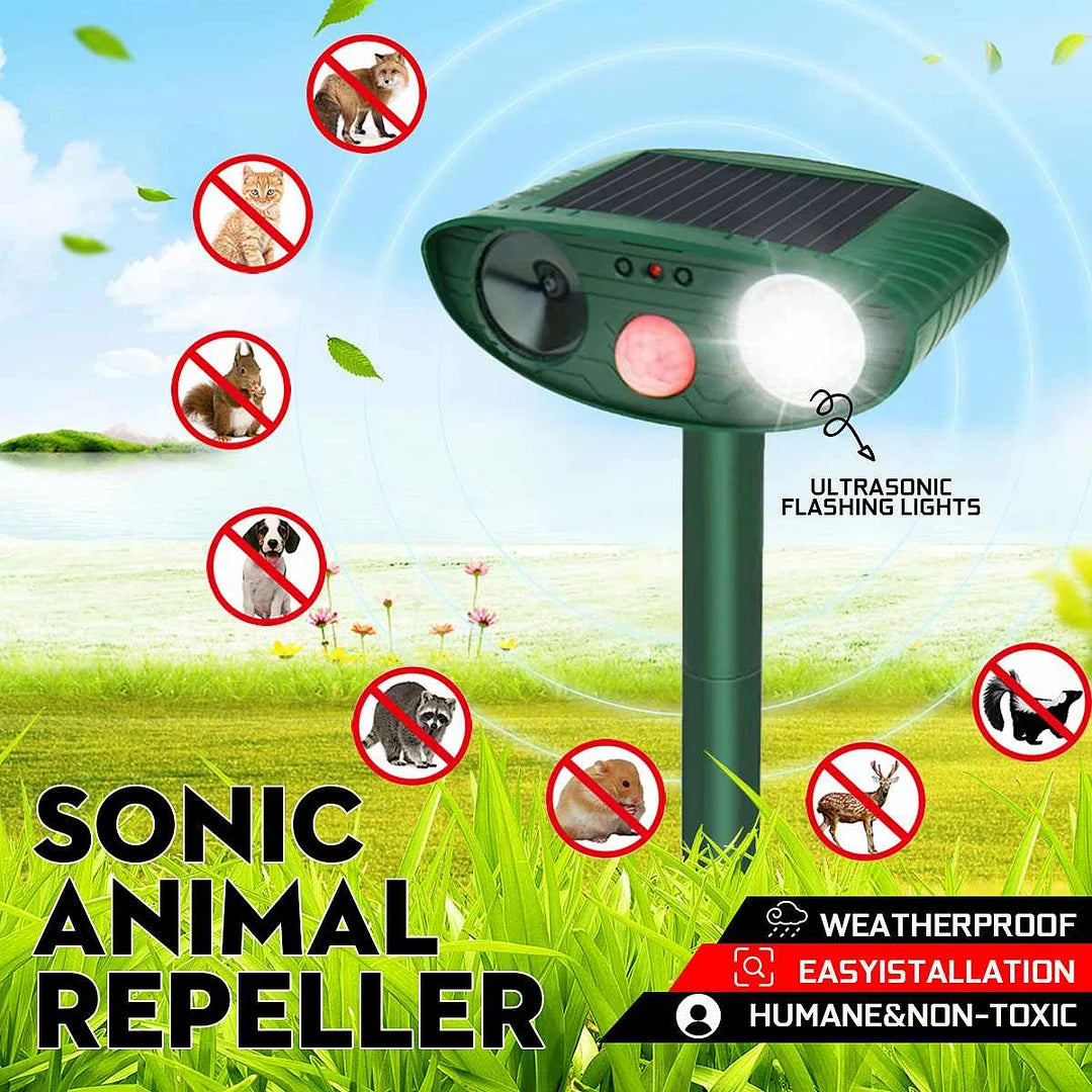 Pest Destruct™ Ultrasonic Deer Repeller - Best Deer Deterrent for Garden Protection 2