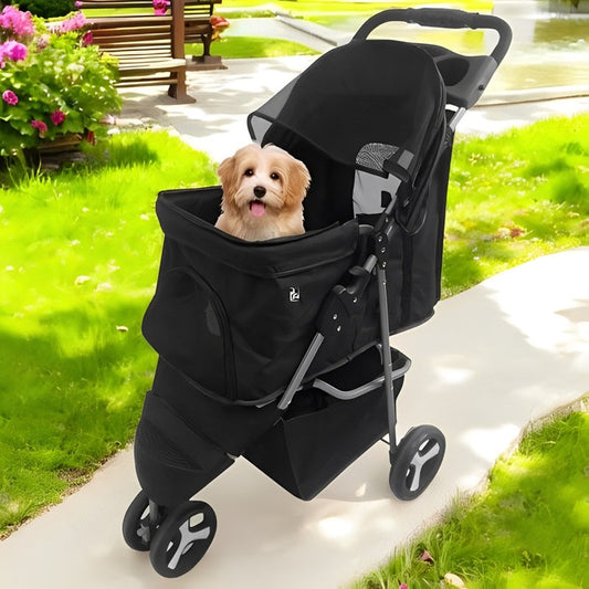 PetWheels™ Foldable Stroller for Small and Large Dogs - Safe & Comfortable Rides 0