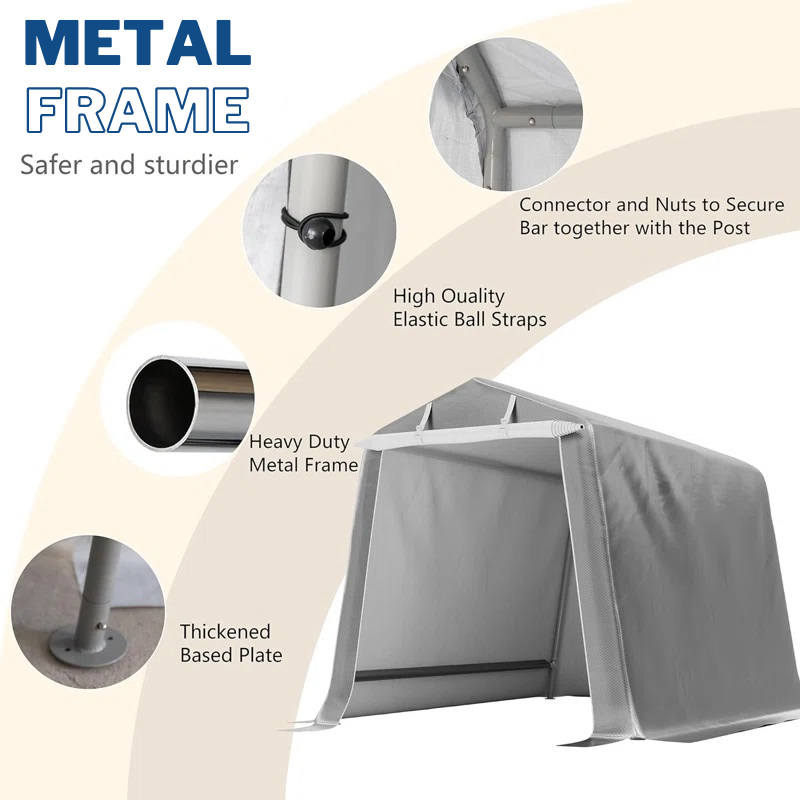 Portable Shed™ 6x8 FT Outdoor Storage Shed for Bikes and Garden Tools 2