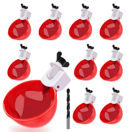PoultryPro™ 10 Pcs Chicken Waterer - Effortless Hydration for Your Birds 0