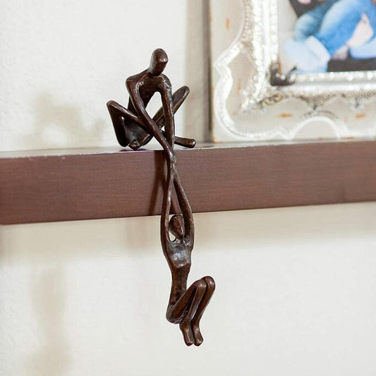 PowerDuo™ Elegant Lifting Couple Sculpture for Home Décor and Art Lovers 0