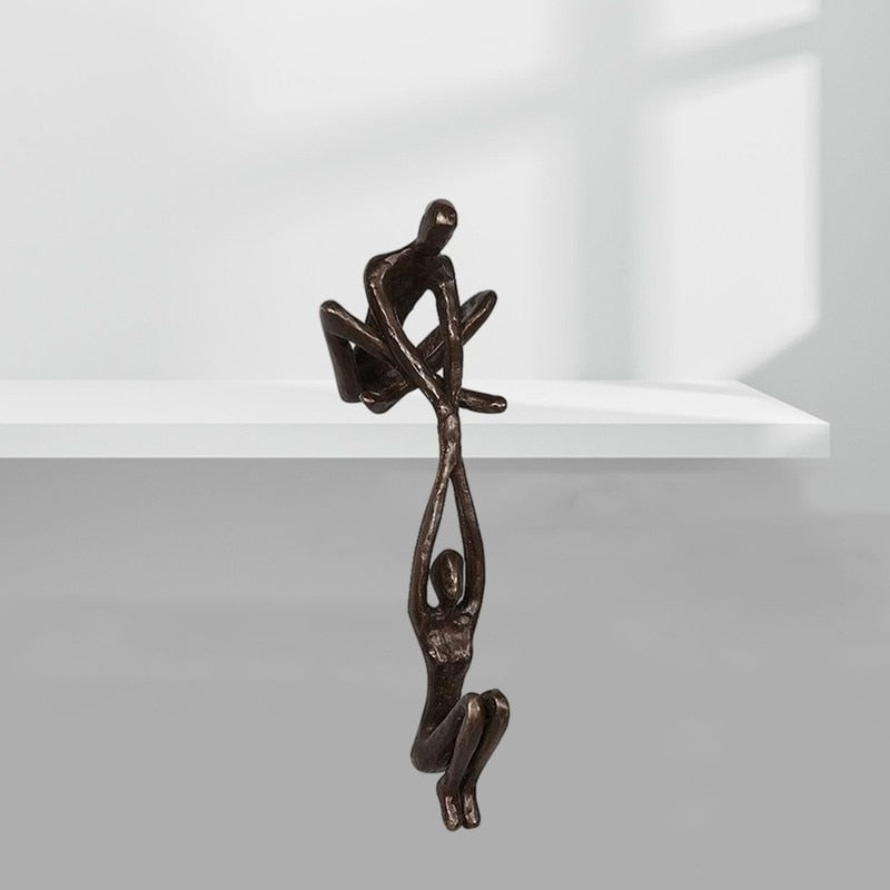 PowerDuo™ Elegant Lifting Couple Sculpture for Home Décor and Art Lovers 1
