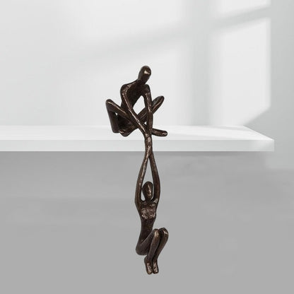 PowerDuo™ Elegant Lifting Couple Sculpture for Home Décor and Art Lovers 1