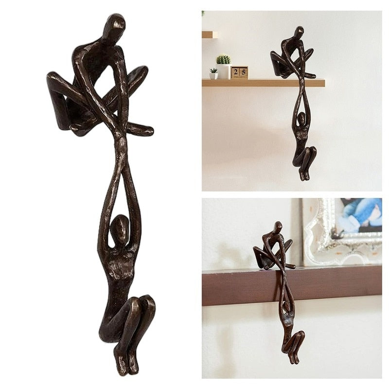PowerDuo™ Elegant Lifting Couple Sculpture for Home Décor and Art Lovers 3