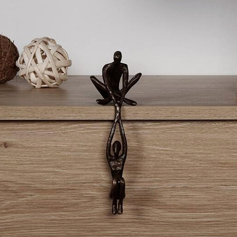 PowerDuo™ Elegant Lifting Couple Sculpture for Home Décor and Art Lovers 4
