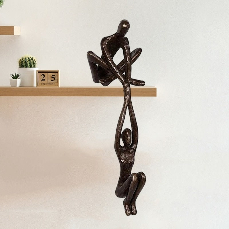PowerDuo™ Elegant Lifting Couple Sculpture for Home Décor and Art Lovers 5