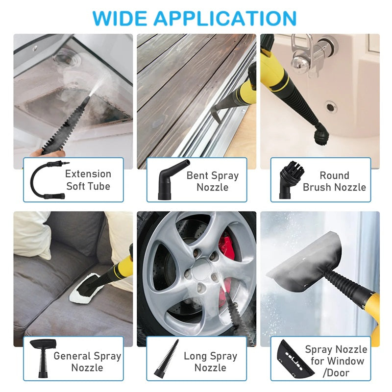 PowerSteam™ Handheld Steam Cleaner for Effortless Stain Removal and Sanitization 7