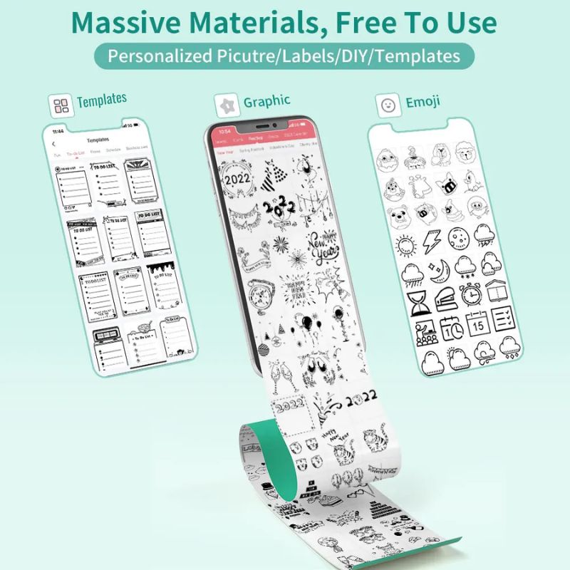 PrintEase™ Portable Mini Printer - Inkless Thermal Printer for On-the-Go Users 6