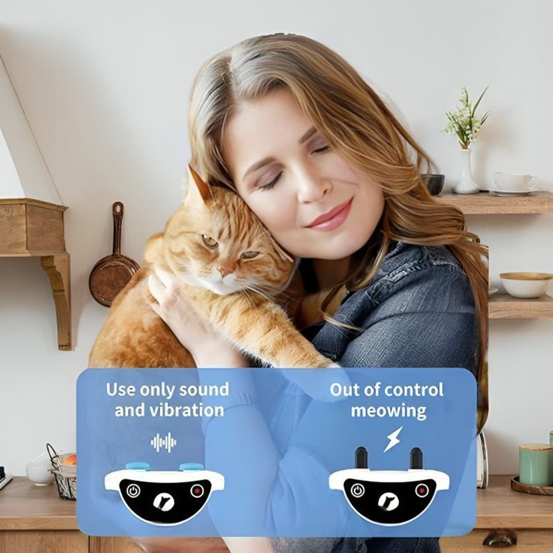 PurrControl™ Cat Shock Collar - Humane Training Solution for Noisy Cats 1