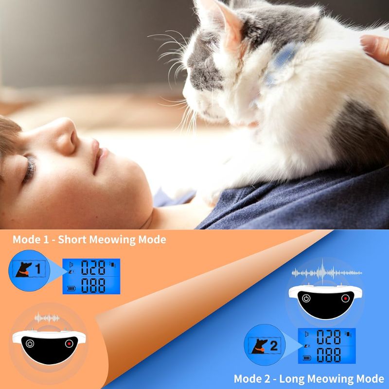 PurrControl™ Cat Shock Collar - Humane Training Solution for Noisy Cats 3