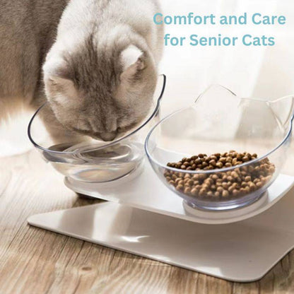 PurrfectFeeder™ Elevated Cat Bowl - Ergonomic Design for Happy, Healthy Cats 2
