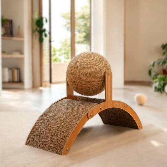 PurrfectPlay™ Cat Scratching Post - Best Cat Scratcher for Happy Cats 0