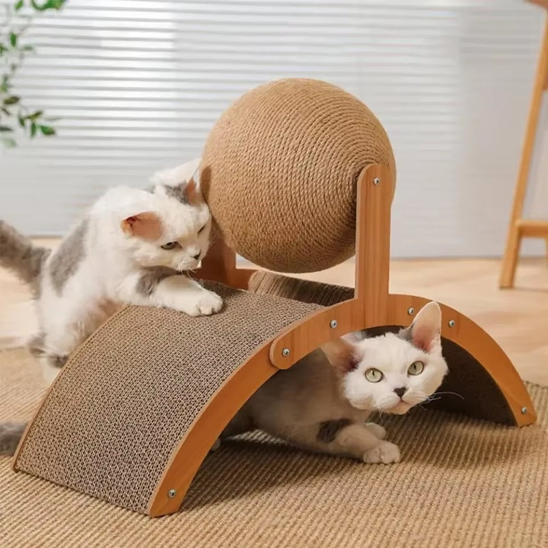 PurrfectPlay™ Cat Scratching Post - Best Cat Scratcher for Happy Cats 1
